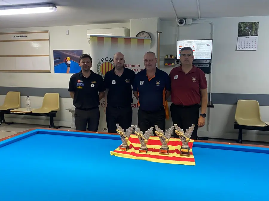 Josep mª mas canadell campio del open de manresa de tres bandes