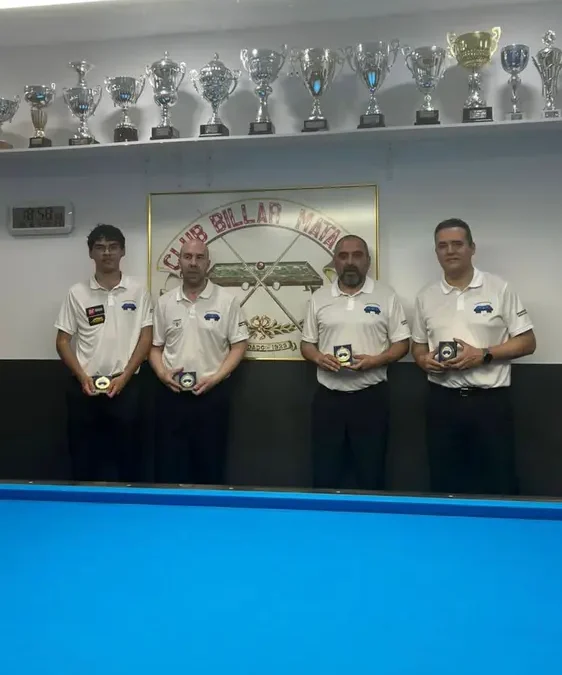El club billar mataro campio de catalunya de la lliga de tres bandes divisio d’honor