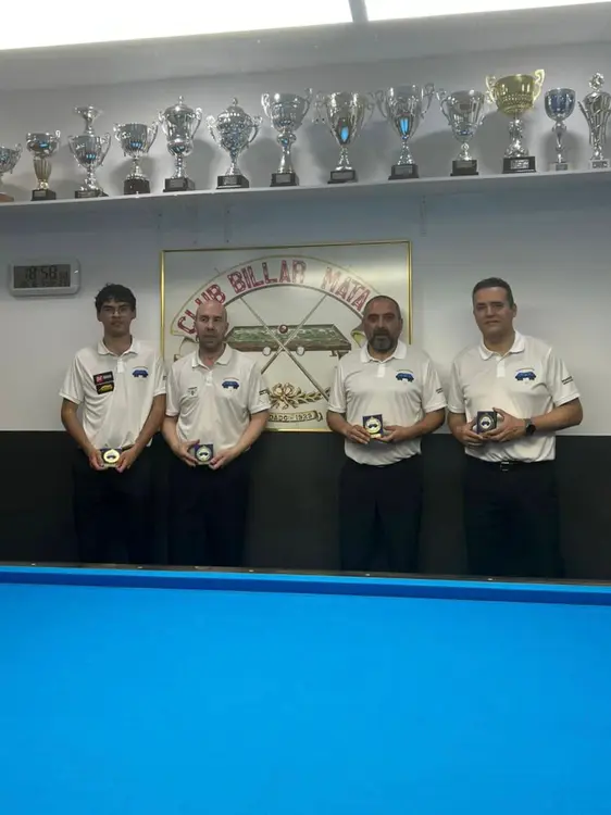 El club billar mataro campio de catalunya de la lliga de tres bandes divisio d’honor