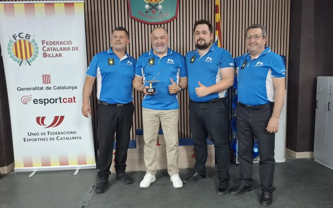 El club billar mont-roig «b» campio de catalunya de la lliga de tres bandes 2a divisio