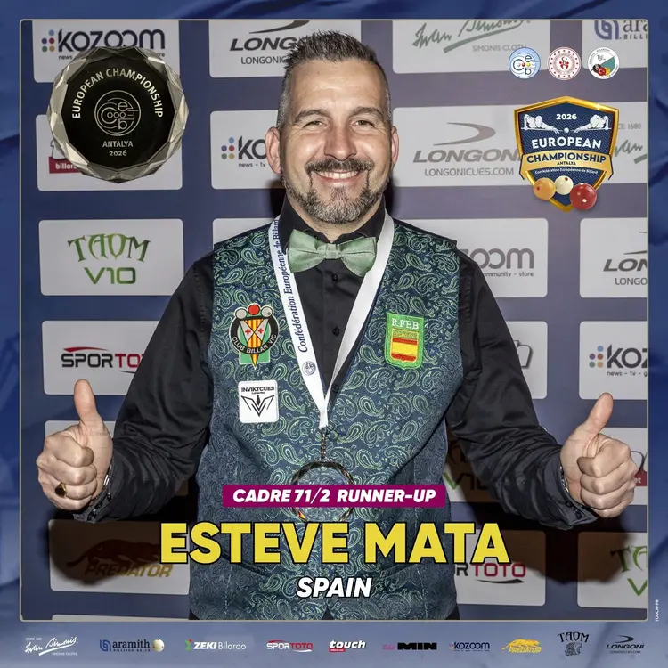 Esteve mata pardo subcampio d’europa al quadre 71/2