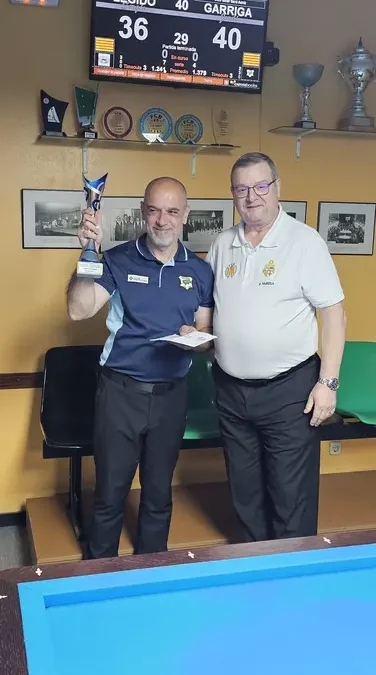 Jordi garriga campió del 30e memorial joaquim domingo de tres bandes